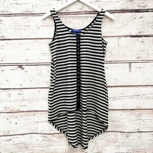 TWIGGY LONDON Black and White Stripe Sleeveless Top Sz S